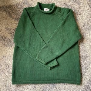 J. Crew mock neck green sweater